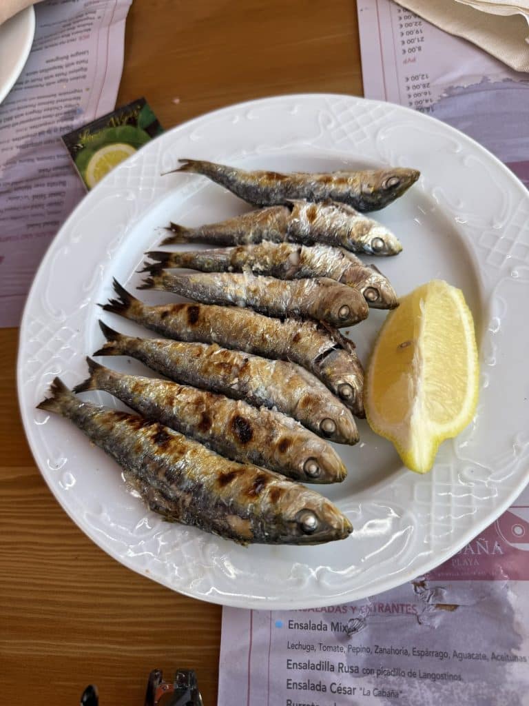 Espetos de sardinas