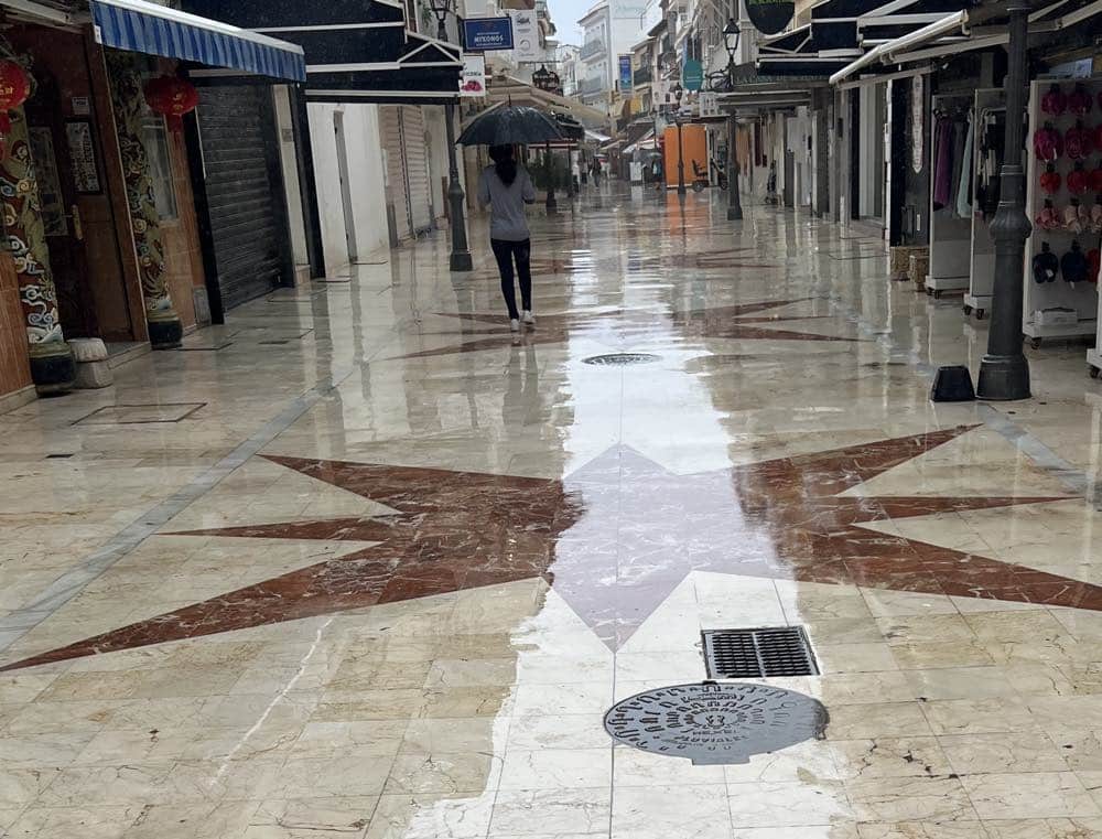 Torremolinos met regen